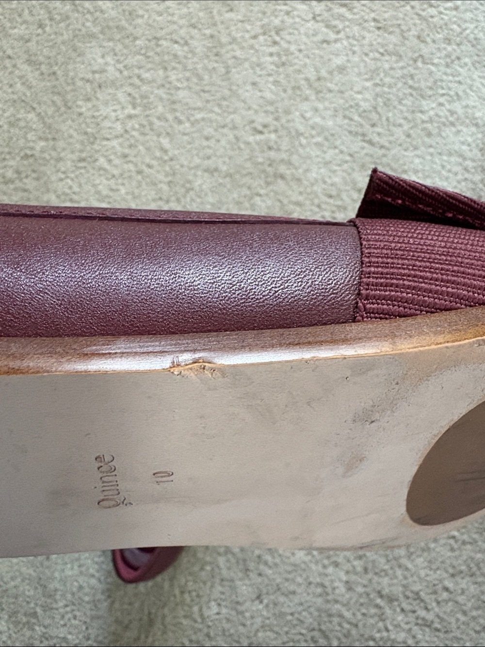 Quince Women's Burgundy Bow Loafers - Picture 12 of 13
